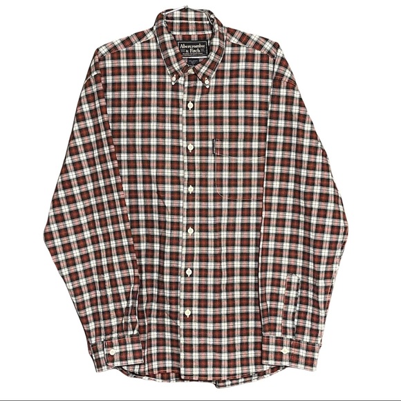 Abercrombie and Fitch Men's Plaid Button Down Casual Shirt Size Large - Picture 1 of 6
